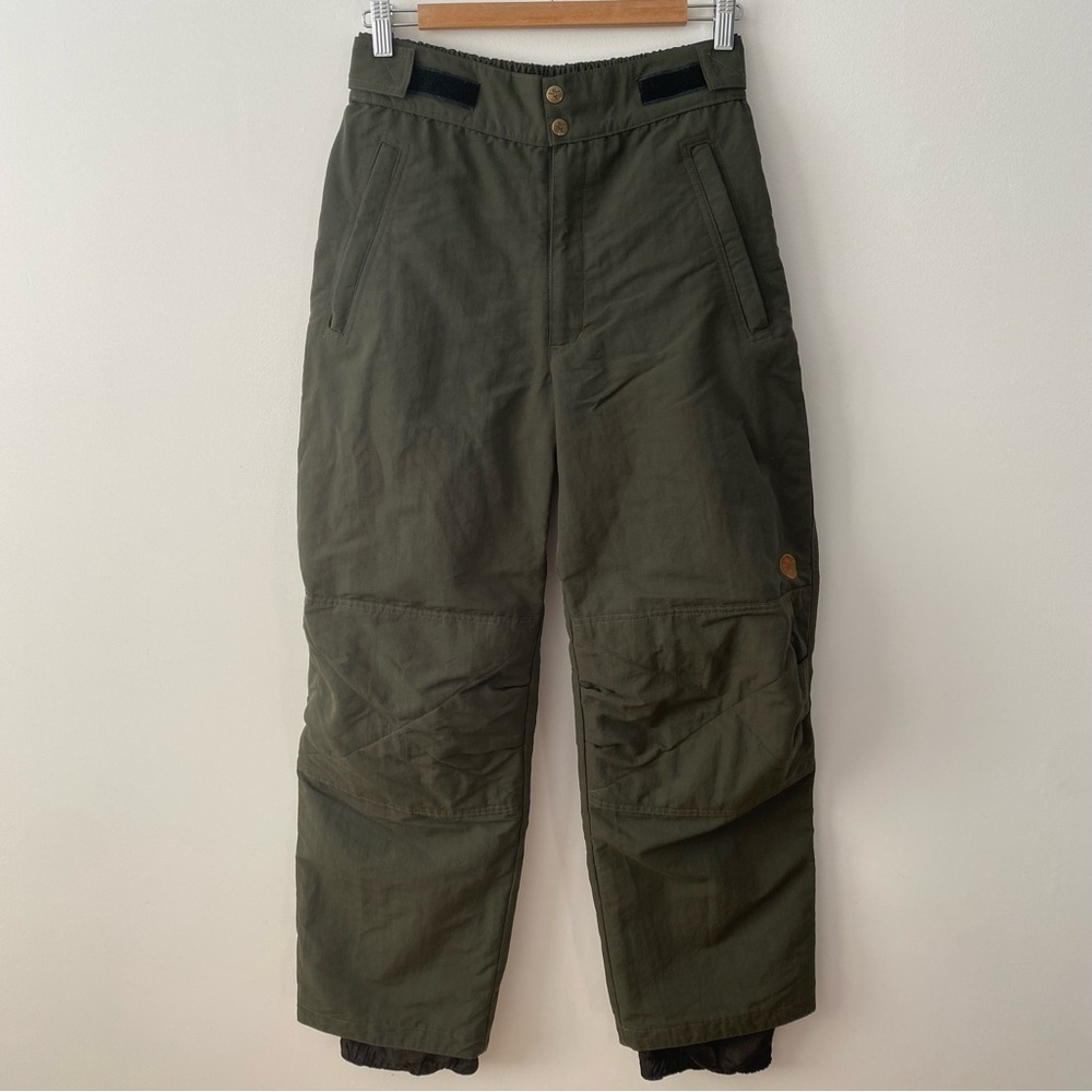 Hors La Loi olive green mens vintage ski snowpants size small unisex